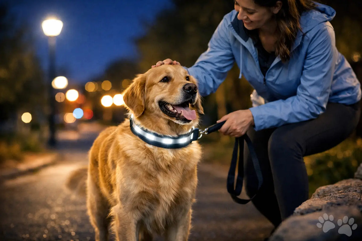 Reflective Dog Collar Night Walks Made Safer
