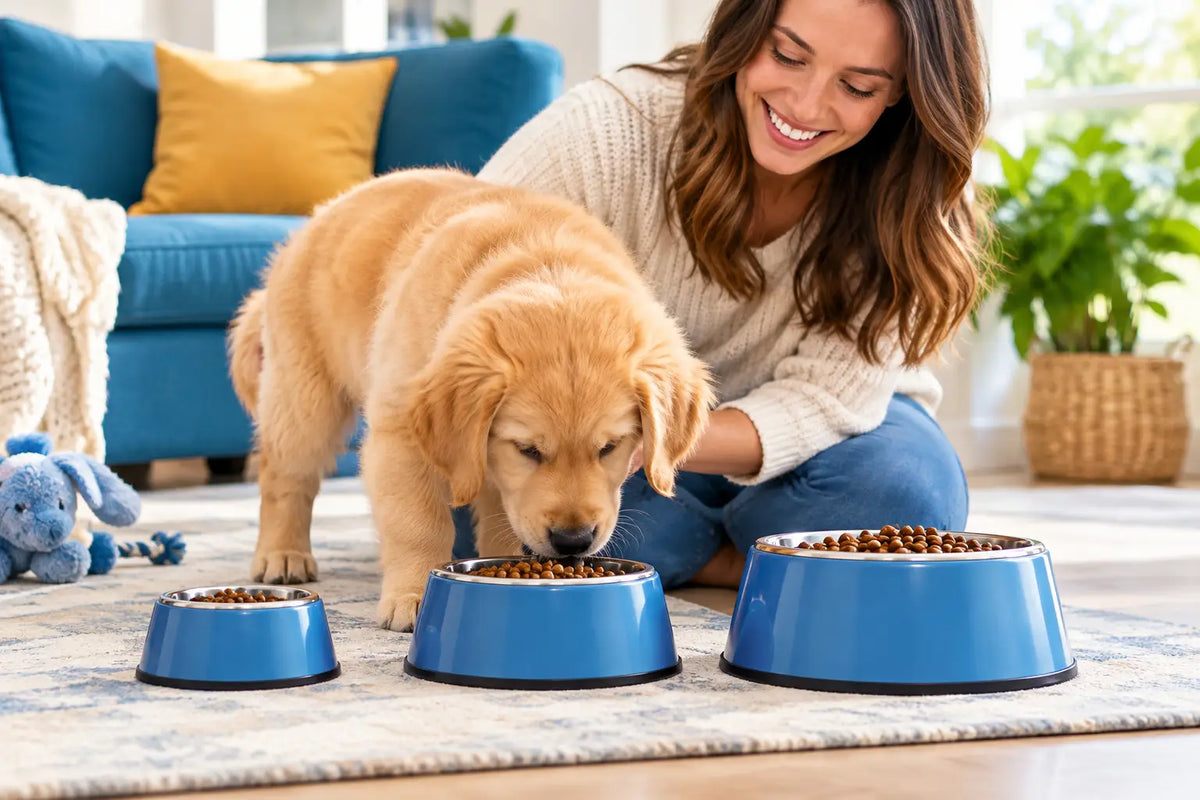 A Puppy Feeding Routine That Grows With Them